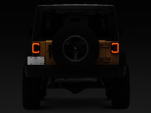 Load image into Gallery viewer, Raxiom 07-18 Jeep Wrangler JK Axial Series LED Halo Tail Lights- Black Housing (Dark Smoked Lens)