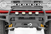 Nudge Bar | 3 Inch Wide Angle Led (x4) | Oe Modular Steel | Ford Bronco (21-26)