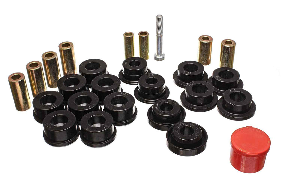 Energy Suspension Control Arm Bushing Set; Black; Front; Performance Polyurethane; 2.3108G