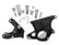 LS/LT High-Mount Accessory Drive Bracket A/C, P/S & Alt Brackets Works with R4 Compressor Black LS Accessory DRIVE Bracket A/C, P/S & ALT Brackets Holley