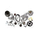 LS/LT High-Mount Complete Accessory Drive Kit Includes R4 A/C Compressor, Alternator, Power Steering Pump, Belt & Pulleys Holley