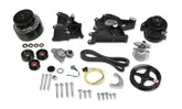 LS/LT High-Mount Complete Accessory Drive Kit- Black Finish Includes R4 A/C Compressor, Alternator, Power Steering Pump, Belt & Pulleys Holley