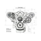 LS/LT High-Mount Complete Accessory Drive Kit Includes R4 A/C Compressor, Alternator, Power Steering Pump, Belt & Pulleys Holley