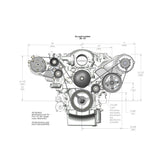 LS/LT High-Mount Complete Accessory Drive Kit Includes SD508 A/C Compressor, Alternator, P/S Pump, Tensioner, Belt, & Pulleys Holley