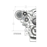 LS High-Mount A/C Accessory Drive Kit Includes R4 A/C Compressor, Tensioner, & Pulleys-Polished Passenger's Side A/C Bracket Includes R4 A/C Compressor, Tensioner, & Pulleys Holley
