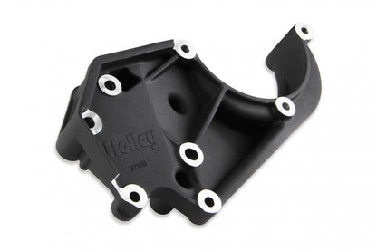 LS High-Mount A/C Accessory Drive Kit Includes SD508 A/C Compressor, Tensioner, & Pulleys- Black Finish Passenger's Side A/C Bracket Includes SD508 A/C Compressor, Tensioner, & Pulleys Holley