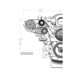 LS High-Mount A/C Accessory Drive Kit Includes SD7 A/C Compressor, Tensioner, & Pulleys Passenger's Side A/C Bracket Includes SD7 A/C Compressor, Tensioner, & Pulleys Holley