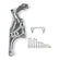 Low-Mount LS Accessory Drive Bracket Driver's Side P/S & Alt Bracket Polished for Applications Without A/C or Using Factory A/C Bracket Holley