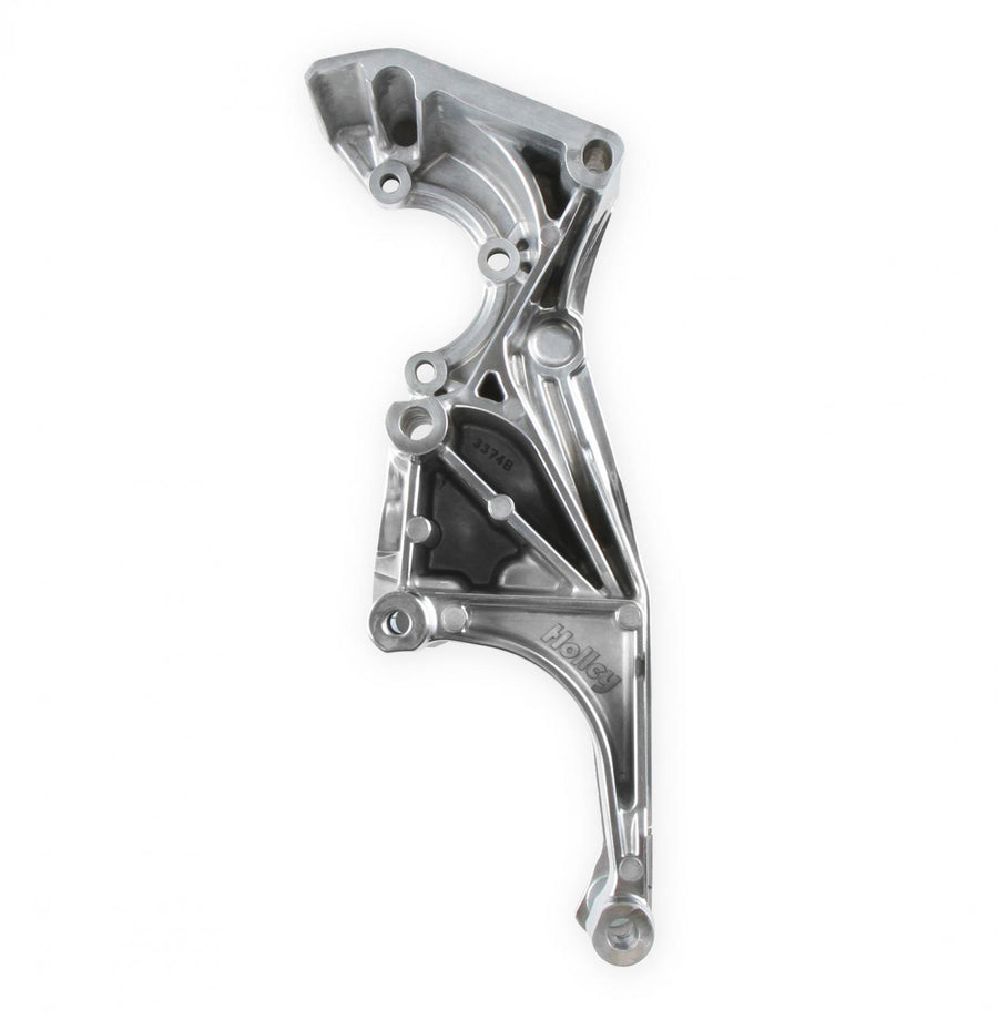 Low-Mount LS Accessory Drive Bracket Driver's Side P/S & Alt Bracket Polished for Applications Without A/C or Using Factory A/C Bracket Holley