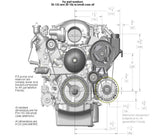 Low-Mount LS Drive System (Alt, P/S w/o A/C) Driver's Side 20-156