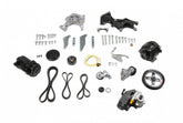 Low-Mount LS Complete Accessory Drive System (alt, P/S & A/C) Polished Finish Includes SD7 A/C Compressor, Alternator, P/S Pump, Tensioner, Belt, & Pulleys Holley
