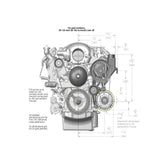 Low-Mount LS Complete Accessory Drive System (alt, P/S & A/C) Includes SD7 A/C Compressor, Alternator, P/S Pump, Tensioner, Belt, & Pulleys Holley