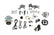 Low-Mount LS Complete Accessory Drive System (alt, P/S & A/C) Includes SD7 A/C Compressor, Alternator, P/S Pump, Tensioner, Belt, & Pulleys Holley