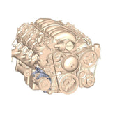 Low-Mount LS Complete Accessory Drive System (alt, P/S & A/C) Includes SD7 A/C Compressor, Alternator, P/S Pump, Tensioner, Belt, & Pulleys Holley