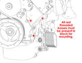 Low Mount LSA Accessory Drive Bracket Kit Complete Natural Small Block Chevrolet Gen III/iv LSA Holley