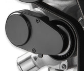 Premium Mid-Mount Complete Accessory System LS Engine Drive Includes SD7 A/C Compressor, Alternator, P/S Pump, Tensioner, SFI Certified Damper W/hard Anodized Billet Crank Pulley, Belt, & Pulleys Holley