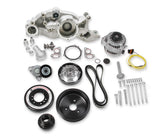 Premium Mid-Mount Race Accessory System LS Engine Drive Includes Alternator, Tensioner, SFI Certified Damper W/hard Anodized Billet Crank Pulley, Belt, & Pulleys Holley