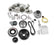 Premium Mid-Mount Race Accessory System LS Engine Drive Includes Alternator, Tensioner, SFI Certified Damper W/hard Anodized Billet Crank Pulley, Belt, & Pulleys Holley