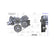 Mid-Mount Race Accessory System-Black Finish LS Engine Drive Includes Alternator, P/S Pump, Tensioner, Crank Damper, Belt, & Pulleys Holley