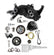 Mid-Mount Race Accessory System- Black Finish LS Engine Drive Includes Alternator, Tensioner, Crank Damper, Belt, & Pulleys Holley