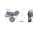 Mid-Mount Race Accessory System- Black Finish LS Engine Drive Includes Alternator, Tensioner, Crank Damper, Belt, & Pulleys Holley