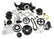 Premium Black Mid-Mount LS7 Complete Accessory System Dry Sump LS7 Engine Drive Includes SD7 A/C Compressor, Alternator, P/S Pump, Tensioner, SFI Certified Damper W/hard Anodized Billet Crank Pulley, Belt, & Pulleys Fits Dry Sump Engines Holley