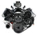Premium Black Mid-Mount LS7 Complete Accessory System Dry Sump LS7 Engine Drive Includes SD7 A/C Compressor, Alternator, P/S Pump, Tensioner, SFI Certified Damper W/hard Anodized Billet Crank Pulley, Belt, & Pulleys Fits Dry Sump Engines Holley