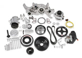 Premium Polished Mid-Mount LS7 Complete Accessory System Dry Sump LS7 Engine Drive Includes SD7 A/C Compressor, Alternator, P/S Pump, Tensioner, SFI Certified Damper W/hard Anodized Billet Crank Pulley, Belt, & Pulleys Fits Dry Sump Engines Holley