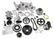 Premium Mid-Mount LS7 Complete Accessory System Dry Sump LS7 Engine Drive Includes SD7 A/C Compressor, Alternator, P/S Pump, Tensioner, SFI Certified Damper W/hard Anodized Billet Crank Pulley, Belt, & Pulleys Fits Dry Sump Engines Holley