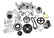 Premium Mid-Mount Complete Accessory System Gen V LT Engines Polished Complete GM Gen V LT Accessory Drive System W/ Alt, P/S, A/C, Water Pump, SFI Certified Damper W/hard Anodized Billet Crank Pulley, Belts, and Crankshaft Damper Holley