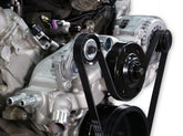 Premium Mid-Mount Race Accessory System Polished Finish Fits Gen V LT Engine Includes Alternator, P/S Pump, Tensioner, SFI Certified Damper W/hard Anodized Billet Crank Pulley, Belt, & Pulleys Holley