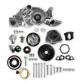 Premium Mid-Mount Race Accessory System Polished Finish Fits Gen V LT Engine Includes Alternator, P/S Pump, Tensioner, SFI Certified Damper W/hard Anodized Billet Crank Pulley, Belt, & Pulleys Holley