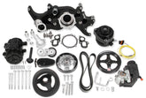 Mid-Mount Complete Accessory Drive System Gen V LT Engines Standard Damper Black Complete GM Gen V LT Accessory Drive System W/ Alt, P/S, A/C, Water Pump, Belts, and Crankshaft Damper Holley