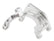 Low Mount A/C Brackets for the Gen 5 LT4/LT1 Dry Sump Engines Clear Aluminum Finish Holley