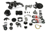 Premium Mid-Mount Complete Accessory System GM Gen V LT4 Wet Sump Engines- Black Finish Complete GM Gen V LT4 Accessory Drive System W/ Alt, P/S, A/C, Water Pump, Belts, and Hardware Holley