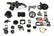 Premium Mid-Mount Complete Accessory System -GM Gen V LT4 Dry Sump Engines Complete GM Gen V LT4 Accessory Drive System W/ Alt, P/S, A/C, Water Pump, Belts, and Hardware Black Finish Holley