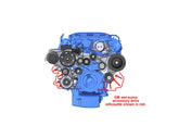 Premium Mid-Mount Complete Accessory System -GM Gen V LT4 Dry Sump Engines Complete GM Gen V LT4 Accessory Drive System W/ Alt, P/S, A/C, Water Pump, Belts, and Hardware Holley