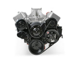 Big Block Chevy Mid-Mount Complete Accessory System- Black Finish 20-242BK