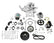 Mid-Mount Complete Accessory System Gen III Hemi Engine Non VVT Fits 2003-2008 5.7L & 2005-2010 6.1L Engines Natural Cast Finish Factory Style Damper Holley