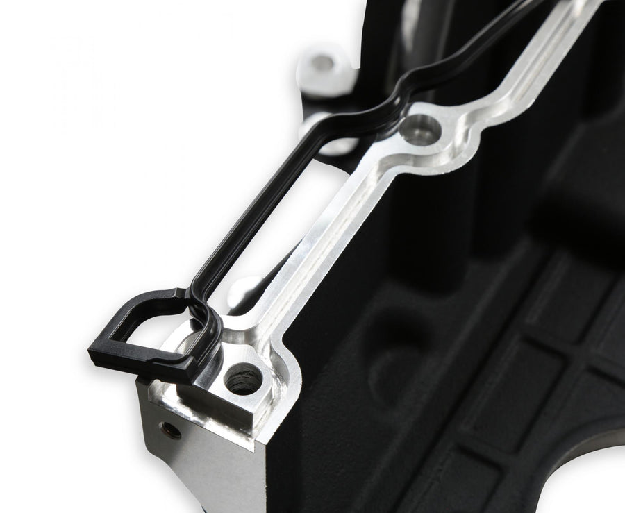 Black Mid-Mount Complete Accessory System Gen III Hemi Engine Non VVT Fits 2003-2008 5.7L & 2005-2010 6.1L Engines -Black Finish Factory Style Damper Holley