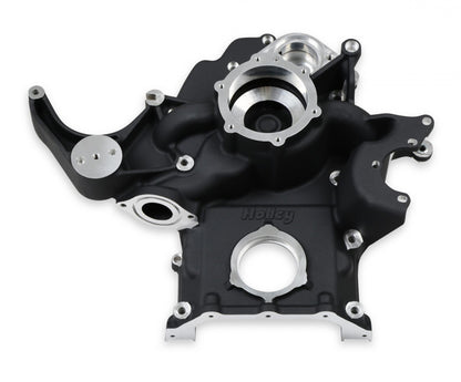 Premium Black Mid-Mount Complete Accessory System Gen III Hemi Engine Non VVT Fits 2003-2008 5.7L & 2005-2010 6.1L Engines Black Finish SFI Certified Damper with Billet Aluminum Pulley Holley