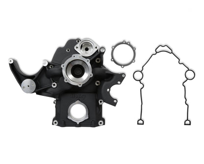 Premium Black Mid-Mount Complete Accessory System Gen III Hemi Engine Non VVT Fits 2003-2008 5.7L & 2005-2010 6.1L Engines Black Finish SFI Certified Damper with Billet Aluminum Pulley Holley