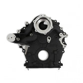 Godzilla High-Mount Accessory Drive OE Oiling System Base Kit Black Fits Ford 7.3L Godzilla Includes Timing Cover/coolant Manifold, Water Pump, and Alternator Bracket Holley