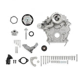 Godzilla High-Mount Accessory Drive OE Oiling System Base Kit Fits Ford 7.3L Godzilla Includes Timing Cover/coolant Manifold, Water Pump, and Alternator Bracket Holley