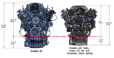 Godzilla High-Mount Accessory Drive with Swap Oil Pan and Pump Base Kit Fits Ford 7.3L Godzilla Includes Timing Cover/coolant Manifold, Water Pump, Oil Pump, and Oil Pan Holley