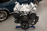 Small Block Ford Mid Mount Complete Accessory System Small Block Ford Mid Mount Complete Accessory Drive Black Finish Holley