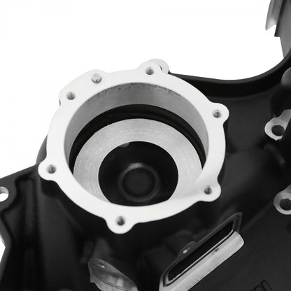 Small Block Ford Mid Mount Complete Accessory System Small Block Ford Mid Mount Complete Accessory Drive Black Finish Holley