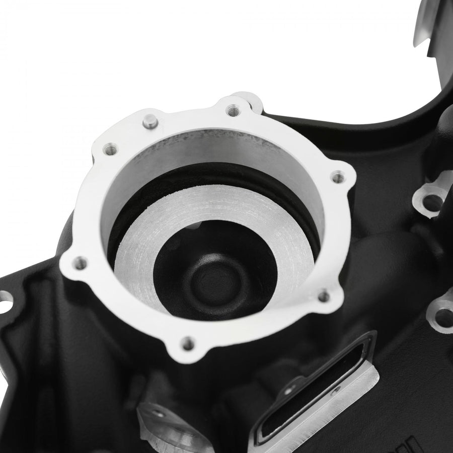 Small Block Ford Mid Mount Complete Accessory System Small Block Ford Mid Mount Complete Accessory Drive Black Finish Holley