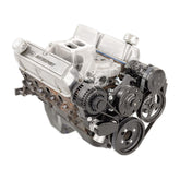 Small Block Ford Mid Mount Complete Accessory System Small Block Ford Mid Mount Complete Accessory Drive Black Finish Holley
