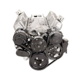 Small Block Ford Mid Mount Complete Accessory System Small Block Ford Mid Mount Complete Accessory Drive Black Finish Holley